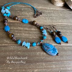 Bohemian Blue Jewelry With Natural Stones, Bohemian Turquoise Agate Jewelry, Adjustable Turquoise Bohemian Jewelry Sets, Handmade Turquoise Bohemian Jewelry Sets, Handmade Bohemian Turquoise Jewelry Sets, Bohemian Turquoise Jewelry With Natural Stones, Handmade Adjustable Bohemian Jewelry, Bohemian Turquoise Jewelry Sets For Gifts, Handmade Bohemian Adjustable Jewelry