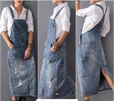 Denim Overalls Dress, Denim Quilts, Overalls Dress, Denim Quilt, Denim Overall Dress, Upcycle Jeans, Denim Overalls, Overall Dress, The Picture