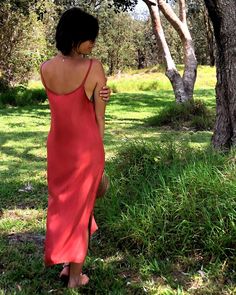 Eco Silk Slip dress, This is a limited edition Fairtale garment. This design is unique handmade from Eco Lyocell Silk. beautifully Handmade, Slip on luxurious easy fit. Sustainable Fashion. Hand made in Australia. Custom size/length alterations smaller/shorter available, email for quote. Length 118cm calf length. Boho Bridesmaid Dress, Bridesmaid Dresses Boho, Bamboo Dress, Boho Bridesmaid, Strappy Dress, Silk Slip Dress, Dress Boho, Silk Slip, Dress Red