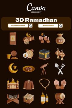 Canva Elements - 3D Ramadhan - set:nAFZwuIkIY Font Canva Lettering, Photography Elements, Eid Card Designs, Dark Background Wallpaper, Photography Editing Apps, Desain Buklet, Islamic Wallpaper Iphone, Graphic Design Assets