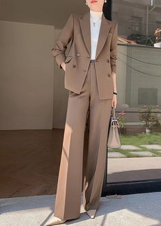 womens pantsuit Pant And Blazer For Women, Fall Suits For Women, Formal 3 Piece Suit Women, Womens Waistcoat Suit, High Waisted Suits For Women, Japanese Suits For Women, Ladies Pants Suits Classy, Elegant Blazers For Women, Coats And Pants For Women