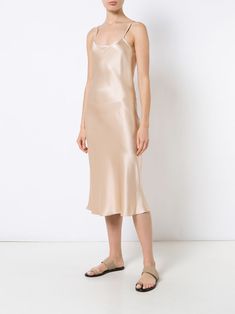 Cami Slip Dress, Warm Dresses, Midi Slip Dress, Silk Charmeuse, Silk Slip, U Neck, Ethical Fashion, Dressed Down, Fashion Company