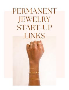 Feeling overwhelmed with everything you need to start a permanent jewelry business? This permanent jewelry buying guide takes all the guess work out of it, and provides EASY, clickable links to EVERYTHING you need.  What you'll get: Over 11 pages of clickable links for everything permanent jewelry related. Options are provided for every budget. A comprehensive purchasing checklist that doubles as a packing list for markets and events. Tried and true product recommendations from permanent jewelry Permanent Jewelry Business, Business Checklist, Permanent Jewelry, Product Recommendations, Tried And True, Small Jewelry, Jewelry Business, Artistic Jewelry, Buying Guide