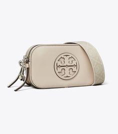 Miller Spazzolato Mini Crossbody Bag: Women's Designer Crossbody Bags | Tory Burch Tory Burch Crossbody Bag, T Monogram, Tory Burch Crossbody, Womens Designer Handbags, Designer Crossbody, Tory Burch Miller, Designer Crossbody Bags, Tory Burch Bag, Mini Crossbody Bag