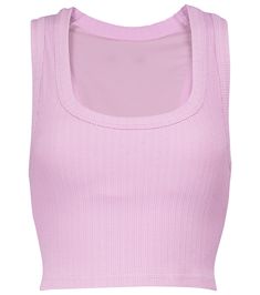 THE UPSIDE designs this comfortable and breathable crop top from technical fibers, with a touch of stretch. In a vibrant lilac colorway, this piece is ideal for working out and can be paired with matching leggings. Cropped Cotton Sports Bra For Workout, Stretch Cotton Crop Top Sports Bra, Cotton Seamless Crop Top For Workout, Workout Seamless Cotton Crop Top, Fitted Cropped Cotton Sports Bra, Cropped High Stretch Spring Activewear, Spring Cropped High Stretch Activewear, Spring High Stretch Cropped Activewear, High Stretch Cropped Activewear For Spring