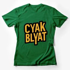 Funny Russian Slang Cyak Blyat Bold Text Graphic T-Shirt, Unique Statement Shirt Female T-Shirt Custom graphic T-Shirt.Customize your color Russian Slang, Friendship Shirts, Comic Text, Russian Humor, Beach Vacation Outfits, Text Tee, Text Graphic, Bold Text, Hipster Outfits