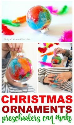 christmas ornament craft for preschoolers to make