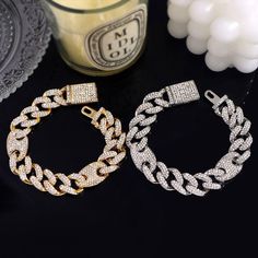 Looking for a hip hop bling iced out Cuban link bracelet? Look no further than our amazing collection here at Crystal Bling. We have a variety of styles and colors to choose from, so you're sure to find the perfect one for you. Whether you're looking for a gold or silver bracelet, we've got you covered. Our bracelets are made with high quality materials and rhinestones, so you can be sure they'll last. Plus, our Cuban link bracelets are the perfect way to add some bling to your look. Whether you Hip Hop Bling, Cuban Link Bracelet, Bracelet Collection, Cuban Link, Store Credit Cards, Everyday Style, Earring Gifts, Link Bracelets, Are You The One