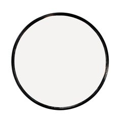 a black and white circular object on a white background