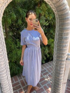 Vintage Kathie Lee collection plaid midi dress Spring Plaid Midi Dress Knee-length, Elegant Plaid Midi-length Dress, Fitted Knee-length Midi Dress For Picnic, Casual Plaid Midi Dress, Elegant Fitted Midi Dress For Picnic, Elegant Short Sleeve Dress For Picnic, Plaid Fitted Knee-length Midi Dress, Elegant Plaid Midi Dress, Casual Plaid Knee-length Midi Dress