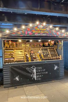 the great british bake shop in london is open for business and has many items on display