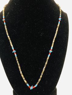 "*Brand new *Handmade item *Gemstone: Shell Heishi, Turquoise Nuggets *Necklace length: 21 inches +2\" Extensions *Free gift box *Free shipping in USA *Ready to ship Thank You For Looking ,And Check Out More Items In My Etsy Shop For More Great Deals, Also We Add More Jewelry To Etsy Shop Https://www.etsy.come/shop/abq925" Turquoise Labradorite Spiritual Necklace, Spiritual Turquoise Labradorite Necklace, Handmade Bohemian Turquoise Necklace With Oval Beads, Handmade Turquoise Necklace With Oval Beads Gift, Artisan Hand-strung Turquoise Necklace For Festivals, Spiritual Turquoise Crystal Necklace With Polished Beads, Artisan Turquoise Necklace With Round Beads For Festival, Southwestern Gemstone Beaded Necklaces For Healing, Bohemian Turquoise Necklace With Oval Beads For Gifts