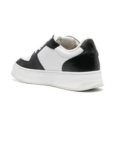 White and black calf leather Arcade sneakers, grained texture, front lace-up fastening, branded heel counter, logo patch at the tongue, perforated toebox, round toe, branded leather insole, French terry lining, flatform soleComposition: Calf Leather, 100% Ami Alexandre Mattiussi, Alexandre Mattiussi, Golden Goose Shoes, Sneaker Games, New Paris, Prada Shoes, Gorgeous Bags, Sneakers White, Trust Me