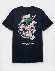 Pleasant Getaway Cherry Blossoms Tee. Graphic Screened On Left Chest And Back. Ribbed Crew Neckline. Short Sleeve. 100% Cotton. Machine Wash. Imported. Cherry Blossom T Shirt, Womens Low Rise Jeans, Wwe T Shirts, Flannel Sweatshirt, Womens Jeans Bootcut, Boys Graphic Tee, Girls Graphic Tee, Flannel Jacket, Girls Blouse