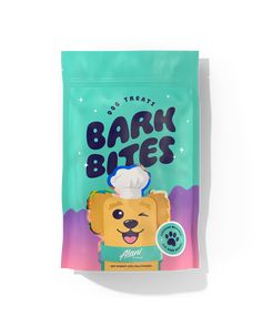 5 pack of Bark Bites of Dog Treats. Alani Nu, Wheat Bran, Smaller Portions, Peach Ice Tea, Gourmet Dog Treats, Dog Diet, New Food, Wild Berry, Dog Treats