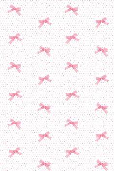 pink bows on white fabric with polka dot pattern in the backgroung area