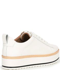 Chelsea & Violet Penny Leather Platform Lace-Up Sneakers | Dillard's Medium Width Lace-up Sneakers With Cushioned Footbed, Medium Width Leather Lace-up Sneakers, White Sole Wedge Sneakers With Round Toe, White Leather Round Toe Platform Sneakers, White Leather Lace-up Wedge Sneakers, White Lace-up Leather Wedge Sneakers, White Leather Round Toe Wedge Sneakers, Flat Heel Platform Sneakers With Rubber Sole, Synthetic Platform Sneakers With Rubber Sole And Flat Heel