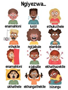 the different types of people with their names in english and german, including one that says no