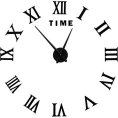 a large clock with roman numerals on it's face and the words time