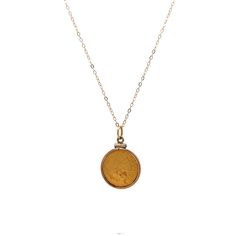 This stylish pendant necklace made from 14 karat yellow gold. The pendant has a cool coin design and hangs on a wheat chain. The detailed craftsmanship of the pendant makes it stand out and will add a unique touch to any outfit. The shiny gold finish gives it a classy look that's perfect for any occasion, whether you're dressing up or going casual. This necklace is a great choice for anyone who loves modern, elegant jewelry. Engagement Ring Style Guide, Ring Style Guide, Coin Design, Gold Coin Necklace, Platinum Rose Gold, Sapphire Solitaire, Gold Coin, Engagement Ring Styles, Shop Engagement Rings