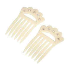 These vintage style hair combs from 1928 are suitable for a variety of hair styles. These vintage style hair combs from 1928 are suitable for a variety of hair styles. Includes: 2 hair combs Dimensions: 1.4 in. x 2.1 in. Metal: alloy Material: crystal Not appropriate for children 14 years old and younger. Size: One Size. Color: White. Gender: female. Age Group: adult. Chic Fashionista, Jewelry Classic, Comb Set, Crystal Hair Comb, 1928 Jewelry, Vintage Inspired Jewelry, Vintage Style Jewellery, Hair Combs, Crystal Hair