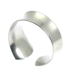 Tapered Brushed Anticlastic Aluminum Bangle Bracelet - johnsbrana - 5 Adjustable Metal Cuff Bracelet With Polished Finish, Classic Metal Cuff Bracelets, Classic Metal Cuff Bracelet, Modern Silver Bracelet With Shiny Finish, Formal Stainless Steel Cuff Bracelet With Polished Finish, Silver Stainless Steel Bangle With Polished Finish, Polished Finish Sterling Silver Cuff Bracelet, Formal Nickel-free Cuff Bracelet Bangle, Silver Polished Cuff Bangle