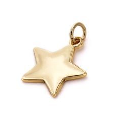 Purchase the Charmalong™ 14K Gold Plated Star Charm by Bead Landing™ at Michaels. Create a stunning necklace with this 14k gold plated star. This charm can also be used for other jewelry types and keychains. Create a stunning necklace with this 14k gold plated star. This charm can also be used for other jewelry types and keychains. Details: 14k gold plated 0.8" x 0.6" x 0.25" (20.32mm x 15.24mm x 6.35mm) Nickel free Zinc alloy and iron | Charmalong™ 14K Gold Plated Star Charm by Bead Landing™ | Yellow Gold Star Charm Pendant Necklace, Gold Star-shaped Jewelry With Charms, Yellow Gold Everyday Charm Necklace With Star Charm, Yellow Gold Star-shaped Jewelry With Charms, Everyday Yellow Gold Charm Necklace With Star, Everyday Star-shaped Yellow Gold Jewelry, Everyday Yellow Gold Necklace With Star Charm, Everyday Yellow Gold Star Jewelry, 14k Gold Filled Star-shaped Yellow Gold Jewelry