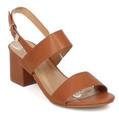 Women's Chunky Heel Sandal Ankle Strap Slingback Block Heeled Casual Summer Shoes - Tan - CO180M6MACO - Women's Shoes, Sandals, Heeled Sandals  #HeeledSandals #Women's #Shoes # #Sandals # #Heeled #Sandals Casual Summer Shoes, Best Trail Running Shoes, Lucite Heels, Summer Fashions, Comfort Shoes Women, Womens Chunky Heels, Womens Stilettos, Low Heel Sandals, Bootie Sandals