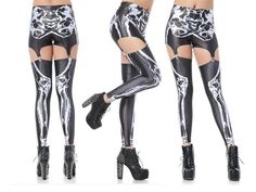 These skeleton leggings are the perfect thing to add edge to any outfit. Team these up with a loose white shirt or a crop top and boots. 88% polyester 12% spandexInk imported from ItalyComfortable Elastic WaistFit and Easy to WearDispatched within 24 hoursFast and reliable deliveryHassle-free return policyVerified secure checkout Burlesque Inspiration, Loose White Shirt, Skeleton Leggings, Leather Face Mask, Leather Face