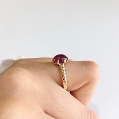 RING DETAILS: ✪Design: Gold ring ✪Gemstone: Ruby ✪Gemstone color: Red ✪Gemstone shape: Oval ✪Gemstone transparency: Transparent ✪Gemstone size: 7x9 mm ✪Gemstone weight: 3.75 ct. ✪Setting type: Prong setting ✪Metal type: 14k gold ✪Gold weight: 1.70 gm ✪Metal finish: Smooth shiny Choose your ring size from drop down menu and if you need any other preferred ring size please contact us. QUALITY OF MATERIALS: Metal: Most of our jewelry at JewelryMansion is made with precious metals like gold and silv Ruby Rings With Accent Stones In Round Band, Ruby Rings With Accent Stones And Round Band, Ruby Rings With Prong Setting And Round Cut, Open Ruby Ring With Prong Setting For Anniversary, Ruby Rings With Round Cut And Prong Setting, Fine Jewelry Ruby Ring With Bezel Setting, Fine Jewelry Ruby Ring With Accent Stones, Fine Jewelry Ruby Ring With Prong Setting, Ruby Ring With Center Stone In 14k Gold