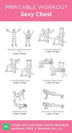 the printable workout guide for women with instructions on how to do it and how to use