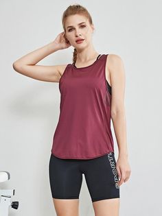 Sku CY-!58141 Material Cotton Style Sleeveless Feature Solid Occasion Sports Seasons Spring , Summer Type Vest Top Color WINE RED Size S,M,L,XL Please consult the size chart we provide for this item's measurements to help you decide which size to buy.Please note: There may be 1-3cm differ due to manual measurement.CMINCH Bust Length S 86 57 M 90 58 L 94 59 XL 98 60 Sports Vest, Boho Style Dresses, Yoga Activewear, Urban Looks, Plus Size Swimsuits, Womens Bathing Suits, Kids Sweater, Cozy Fashion, Vest Top