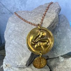 GYPSY Necklace - Twisted Silver Delicate Chain, Ancient Coins, Copper And Brass, Brass Chain, Chain Styles, Antique Brass, Jewelry Necklaces, Copper, Pendant Necklace