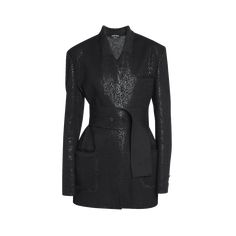 Giorgio Armani belted knit blazer High neckline Long sleeves Chest welt pocket; hip patch pockets Relaxed fit Cashmere/polyurethane/polyester Dry clean Made in Italy Evening Flats, Belted Blazer, Evening Jackets, Knit Blazer, Lingerie Sleepwear, Ulla Johnson, Bergdorf Goodman, High Neckline, Dress With Boots