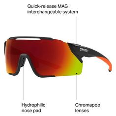 The Attack MTB ChromaPop Sunglasses sport impressive coverage, durable materials, and optimized tints for riding off-road. They protect our eyes from errant trail debris and the sun's rays. Moreover, we also get a sharp field of vision thanks to ChromaPop technology. Smith provides two of its flagship lenses, one that's a darker tint for more exposed trails and a low light Amber lens when deep under a canopy of trees. Both tints reduce color confusion while filtering harmful UV rays for a Functional Polarized Shield Sunglasses For Cycling, Functional Polarized Sunglasses For Cycling, Functional Sports Shield Sunglasses With Gradient Lenses, Functional Shield Sunglasses With Tinted Lenses For Outdoor, Functional Sunglasses With Gradient Lenses, Matte Black Functional Shield Sunglasses, Functional Shield Sunglasses With Polarized Lenses For Outdoor, Functional Cycling Sunglasses With Uv Protection, Functional Sunglasses With Uv Protection For Cycling