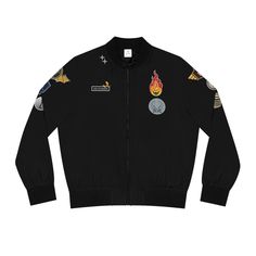 Xaden would approve of this Fourth Wing and Iron Flame inspired patch flight jacket! This jacket and patches were inspired by quotes throughout the book that describe what the patches look like that the students at Basgiath get to put on their flight jackets and uniforms.  Please note that this is a fully custom designed and printed jacket, and it is manufactured just for you! Because of the custom nature of this printing and style, this item ships directly from overseas. This is reflected in the shipping cost and timeline, so please make sure to note that when you order!! If you like the patches, check out my other listings of patch stickers and actual patches. - - - - - - - - - - - - - - - - - - - - - - - - - - - - - - - - - - - - - - - - - - - - - - - - - - - - - - - - - - - - - - - - - Iron Flame, Fourth Wing, Printed Jacket, The Black Keys, Custom Jacket, Flight Jacket, Types Of Collars, Put On, Stand Collar