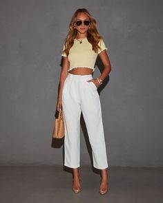 Elevate your summer wardrobe with the Linsey High Waist Trouser. Crafted from lightweight fabric, these chic trousers feature a flattering high-waisted silhouette and elegant pleated details. Perfect for warm days, their relaxed fit combines comfort with style. Pair them with a sleek blouse or a casual tee for a versatile look that transitions effortlessly from day to night. Embrace effortless sophistication with the Linsey trousers this season. High waisted Lightweight fabric with subtle pleate Satin Slip, Swimsuit Cover Ups, Floral Stripe, Romper Dress, Casual Tee, High Waisted Trousers, Dress Backs, Hat Hairstyles, Summer Wardrobe