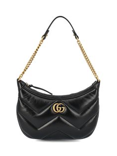 100% Leather Gg Marmont Small Shoulder Bag, Guccio Gucci, Versace Shop, Gucci Gg Marmont, Gg Marmont, Black Shoulder Bag, Gucci Handbags, Small Shoulder Bag, Personalized Accessories