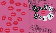 an image of the book cover with red lipstick on it and black letters that spell out buhn books