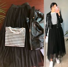 Black Tulle Skirt Outfit Casual, Black Tulle Skirt Outfit, Skirt Outfit Casual, Tulle Skirts Outfit, Job Clothes, Pentecostal Fashion, Tulle Skirt Black