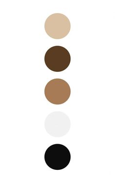 three different shades of black, brown and white on a white background with the same color