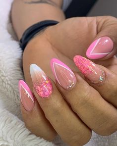 Shellac Nails, Sparkle Nail Designs, Basic Nails, Unique Acrylic Nails, Sparkle Nails, Acrylic Nails Coffin Short, Short Acrylic Nails Designs