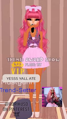 THEME: Award show #dresstoimpress #dti Award Show Outfits Dress To Impress, Trend Setter