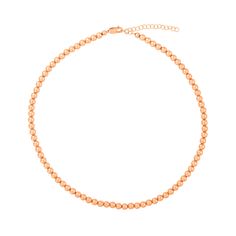 DETAILS: 14k Yellow or Rose Gold filled, or Sterling Silver with a lobster clasp Non-tarnish & water safe Size: 13-15,” 14-16,” & 16-18;” each necklace has a 2” extension chain Handmade in Los Angeles Rose Gold Single Strand Necklace With Round Beads, Minimalist Rose Gold Necklaces With Round Beads, Minimalist Rose Gold Necklace With Round Beads, Minimalist Rose Gold Round Beads Necklace, Signature Necklace, Hand Chain, Gold Collection, Ring Bracelet, Size 13