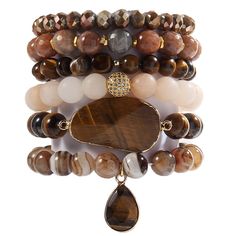 PRICES MAY VARY. [ 6 Pcs Natural Stone Beaded Bracelets/Bangle Set ]:Made of 100% Natural Stone, Tiger eyes, Turquoise, Jasper, Agate, Ceramics, High quality beads, Crystal,Semi-Precious Gemstone and Gemstone which are high quality materials,Smooth and comfortable. Bohemian bracelets sets are threaded with strong elastic string. Durable and flexible.The addition of the bangle makes the bracelet both vintage and stylish.With 6 individual single loop bracelets, you can choose to wear one or severa Loop Bracelets, Boho Beaded Bracelets, Stone Beaded Bracelets, Bracelets Sets, Boho Bracelets Stack, Stone Bead Jewelry, Tiger Eyes, Healing Gemstone Bracelets, Bracelets Bangle