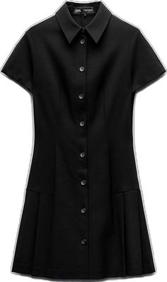 Short Sleeve Shirt Dress With Buttons For Work, Casual Button-up Business Dress, Semi-formal Knee-length Shirt Dress With Placket, Chic Short Sleeve Shirt Dress With Buttons, Chic Short Sleeve Shirt Dress With Button Closure, Fitted Shirt Dress With Pleated Hem For Work, Chic Short Sleeve Dress With Button Closure, Elegant Short Sleeve Mini Dress For Daywear, Chic Short Sleeve Mini Dress With Pleated Hem