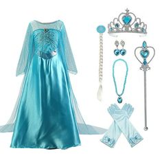 More kind of Girls Dress Up style welcome to choose in Kawell Shop: http://www.walmart.com/c/brand/kawell costume Similar item to consider: Best Seller $23.99 Act 2 Elsa Dress Best Seller $17.99 Encanto Mirabel Dress Best Seller $18.99 Belle Dress Rich Accessories: Clearance$17.99 Princess Cloak  $25.99 Princess Long Cloak  $12.99 Princess Wig  $13.99 Crowns, Necklaces, Wands, Gloves and Earrings Some of Family Costume:  $27.99 Mario Costume  $40.99 Santa Costume Warm Tips: A little wrinkles are Princess Costume Kids, Princess Elsa Dress, Frozen Elsa Dress, Elsa Costume, Frozen Costume, Elsa Dress, Princess Dress Up, Girl Dress Patterns, Belle Dress