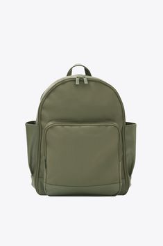 BÉIS 'The Backpack' in Olive - Olive Green Travel Backpack & Computer Backpack Backpack For Work, Green Laptop, Naval Officer, Pink Luggage, Green Backpack, Green Backpacks, Stylish Backpack, Work Accessories, Green Travel