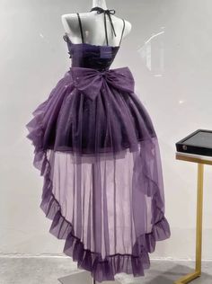 ❤Purple princess skirt + tail + ribbon + neck collar❤︎ Purple Cute Dress, Taobao Dress, Dresses Pattern, Fancy Purple Dress, Purple Lolíta Dress, Pastel Goth Dresses, Purple Princess, Cute Purple Dress, Cute Outfits Purple