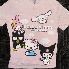 Questions? Leave A Comment Below! Casual Pink Hello Kitty T-shirt, Y2k Crew Neck T-shirt With Cat Print, Trendy Cotton T-shirt With Hello Kitty Print, Harajuku Style Tops With Hello Kitty Print, Harajuku Style Hello Kitty Print Top For Streetwear, Pink Cotton Hello Kitty T-shirt, Harajuku Hello Kitty Crew Neck Top, Harajuku Hello Kitty Print Cotton Tops, Harajuku Style Hello Kitty Cotton Tops